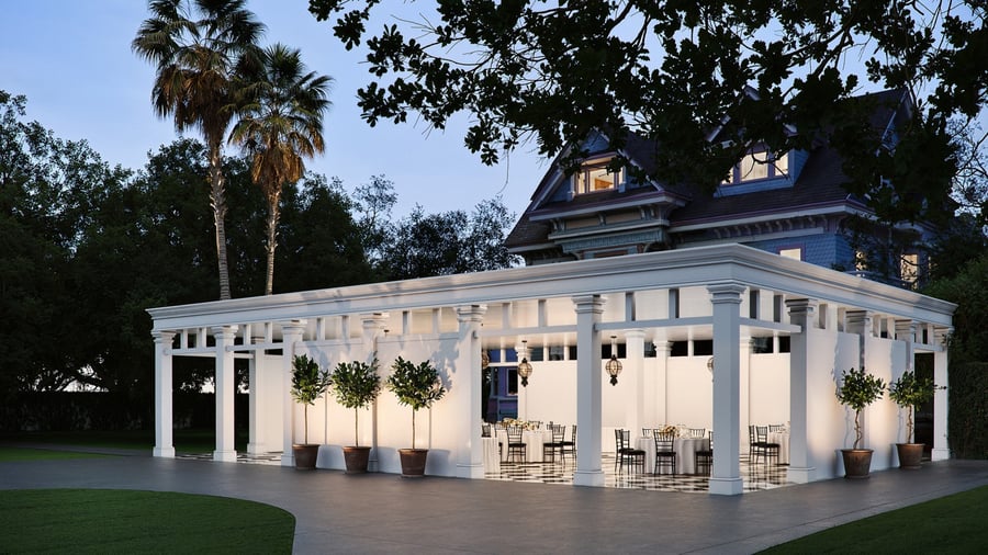 6 - Edwards Mansion - EDMA - Garden Party - Checkered Veranda Reception-1