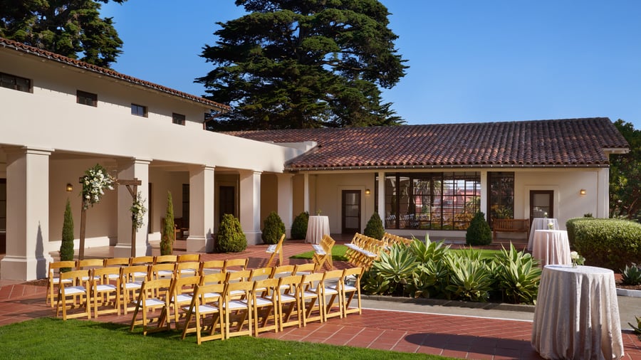 17 - Golden Gate Club - Presidio - GGC - Garden Courtyard - Outdoor Ceremony