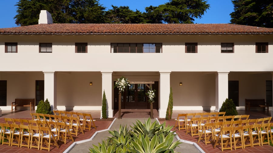 4 - Golden Gate Club - Presidio - GGC - Garden Courtyard - Outdoor Ceremony