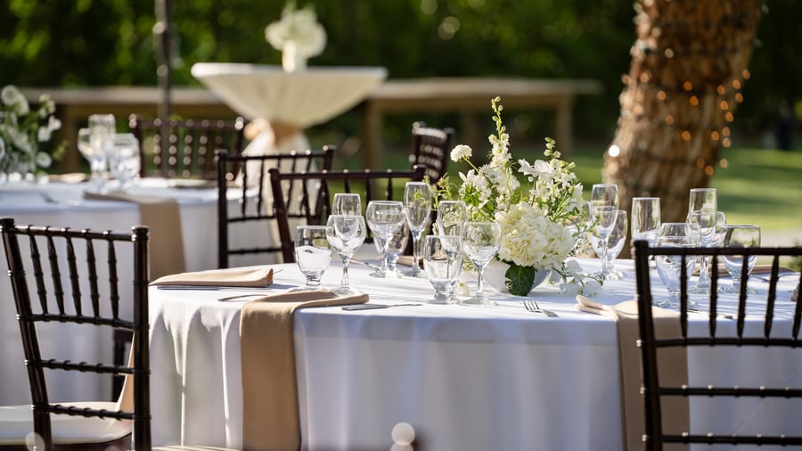 11 - The Orchard - ORCH - Reception Lawn - Table Detail Shoot
