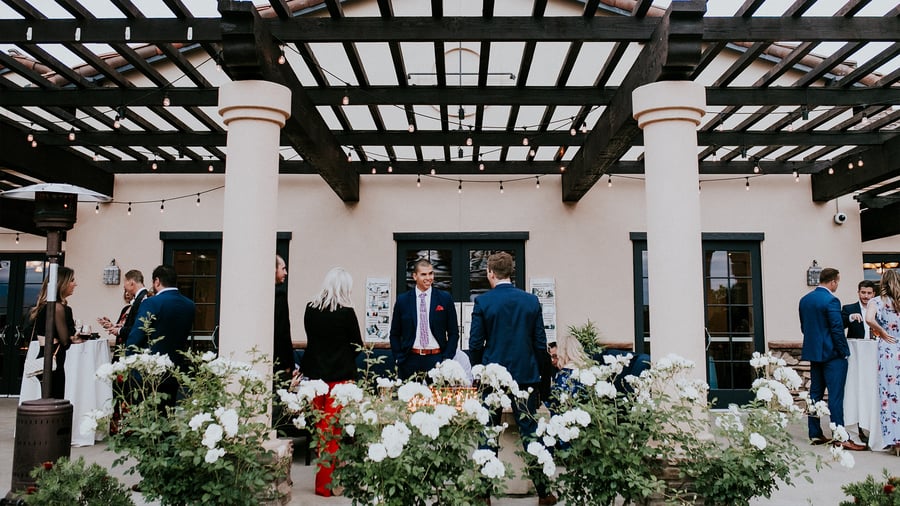 Cocktail patio from golf course - Aliso Viejo by Wedgewood Events