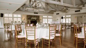 Cozy grand hall at Barker House by Wedgewood Events
