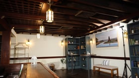 Historic bar area at Barker House by Wedgewood Events