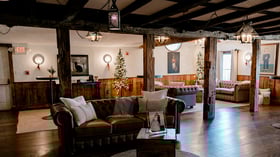 Inviting lounge at Barker House by Wedgewood Events
