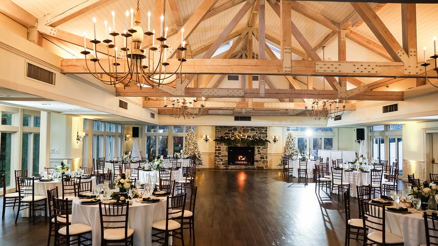 Winter setup at Barker House by Wedgewood Events