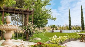Fountain and ceremony site - Bel Vino Winery by Wedgewood Events