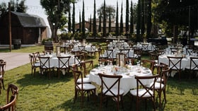 Social event outside at Bel Vino Winery by Wedgewood Events
