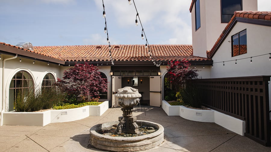 Exterior with fountain - Carmel Fields by Wedgewood Events