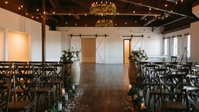Indoor rustic chic event space - Creekside Terrace by Wedgewood Events