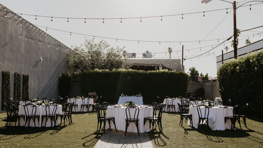 Outdoor reception - Croft Downtown by Wedgewood Events