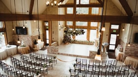 Indoor ceremony setup - Della Terra by Wedgewood Events