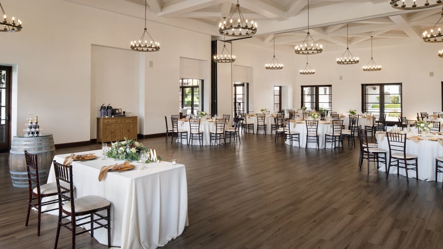 Grand Event Reception Space at Fallbrook Estate