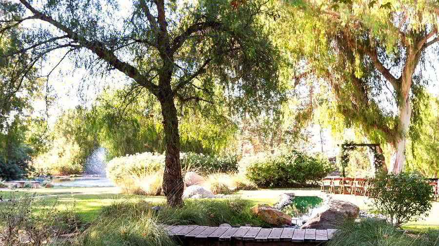 Outdoor ceremony with pond - Galway Downs by Wedgewood Events