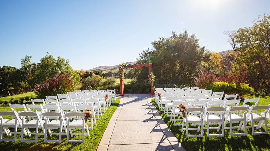 Gorgeous garden ceremony site - Hiddenbrooke Hills by Wedgewood Events