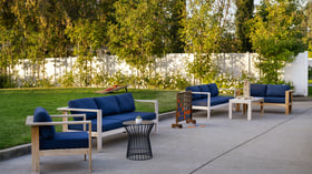 Wedgewood Events - Modern Outdoor Lounge Space with Lawn Games