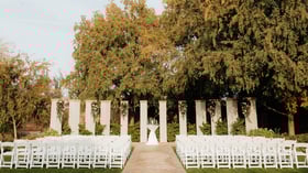 Columns ceremony site - Stonebridge Manor by Wedgewood Events