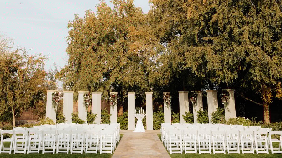 Columns ceremony site - Stonebridge Manor by Wedgewood Events