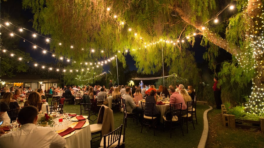 Nighttime at The Orchard by Wedgewood Events